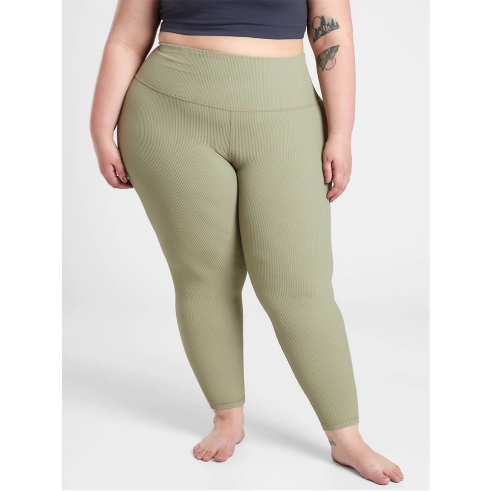 Athleta Elation Rib Tight Green Size 2X